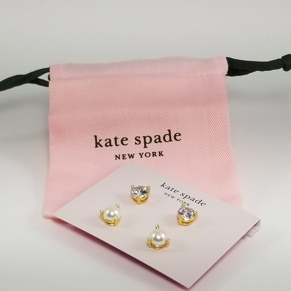 Kate Spade Rise & Shine Stud Earrings 2 Pairs - NEW - Picture 3 of 5